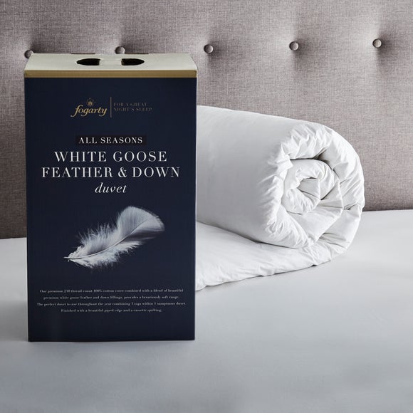 Fogarty White Goose Feather and Down Duo 4.5 + 9 Tog All Seasons Duvet, product image 16