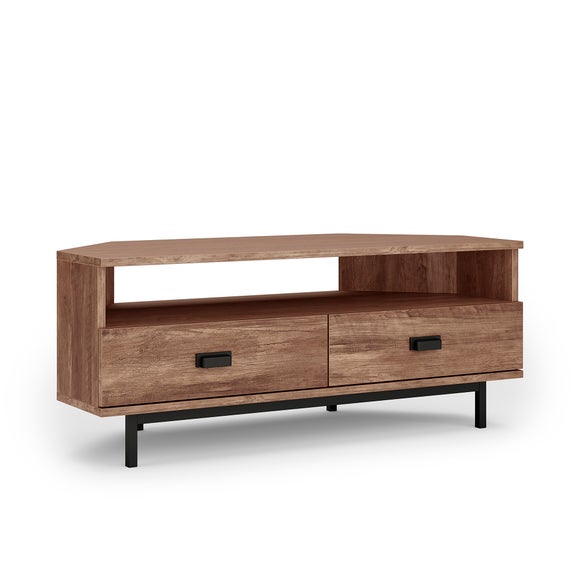 Fulton Pine Effect Corner TV Unit for TVs up to 50"