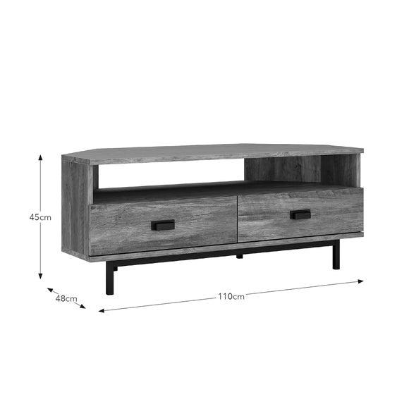 Fulton Pine Effect Corner TV Unit for TVs up to 50"