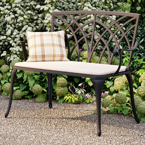 Cast Aluminium 2 Seater Bench