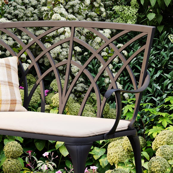 Cast Aluminium 2 Seater Bench