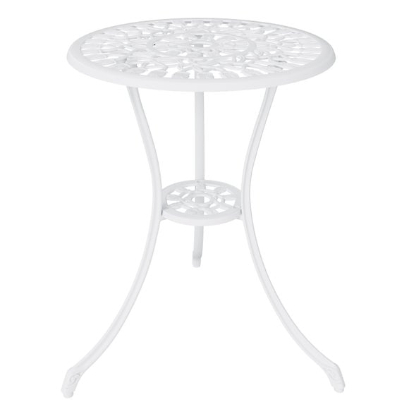 Cast Aluminium White Tulip Bistro Set