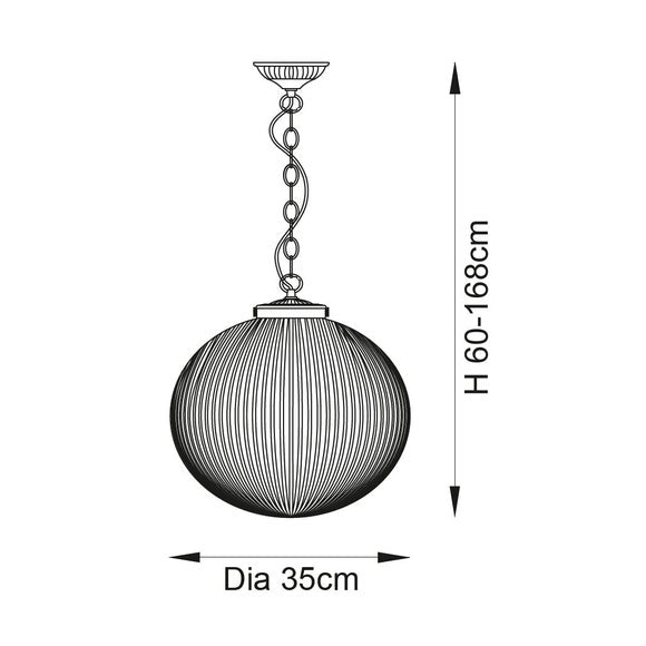 Vogue Glass College Pendant Light