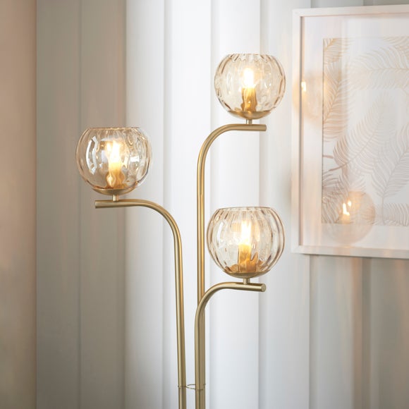 Vogue Arkoma Glass Floor Lamp