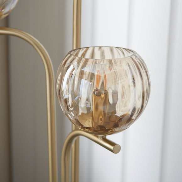 Vogue Arkoma Glass Floor Lamp