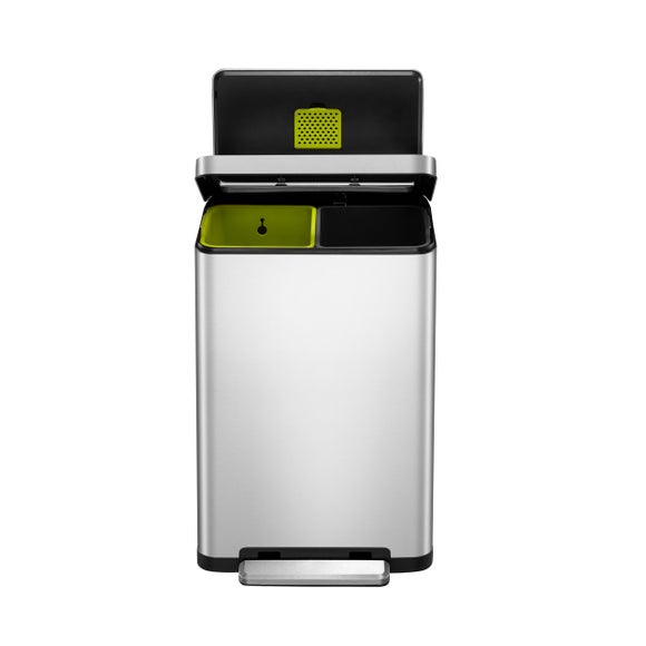 EKO X Cube 20/20L Stainless Steel Recycling Bin