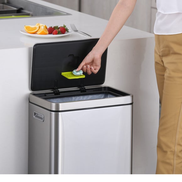 EKO X Cube 20/20L Stainless Steel Recycling Bin