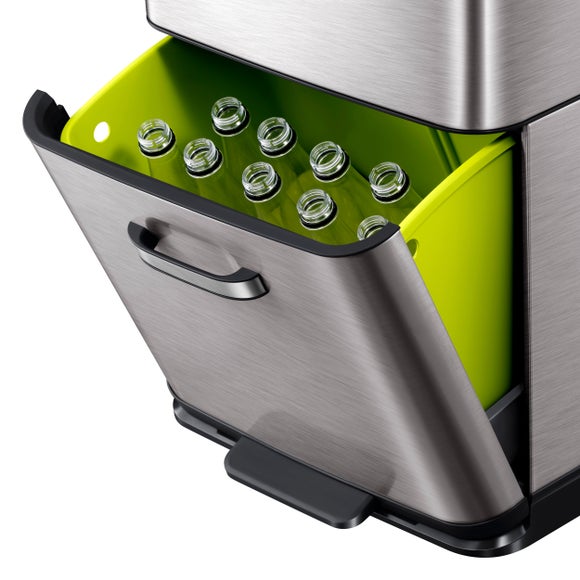 EKO Himalaya 35/25 Litre Stainless Steel Recycling Bin