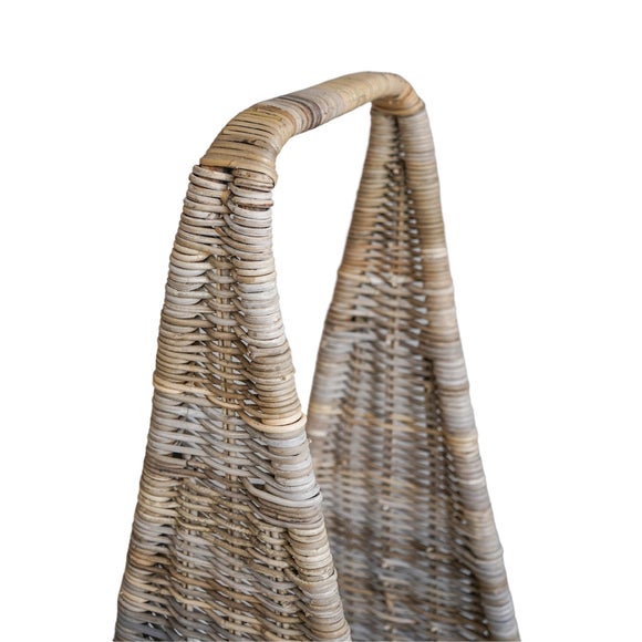 Natural Rattan Tall Log Storage Basket