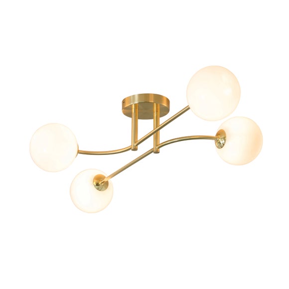 Vogue Hartwell 4 Light Semi Flush Ceiling Light