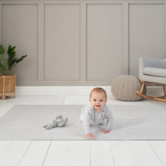 Tutti Bambini Luxury Padded XL Reversible Bubble and Terazzo Playmat 200 x 140cm
