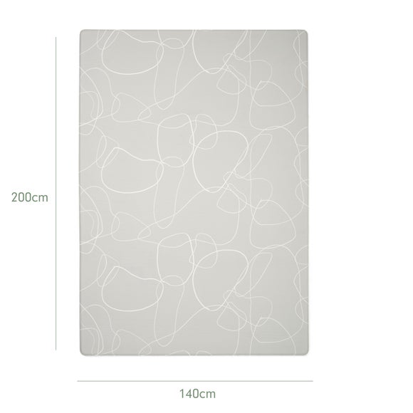 Tutti Bambini Luxury Padded XL Reversible Bubble and Terazzo Playmat 200 x 140cm