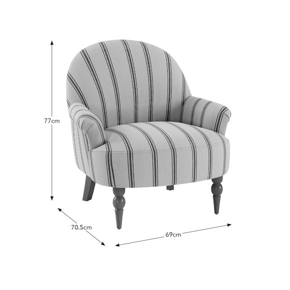 Petit Folkstone Stripe Armchair, product image 17