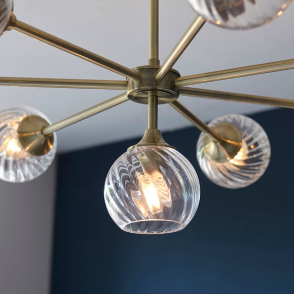 Vogue Asher 8 Light Semi Flush Ceiling Light