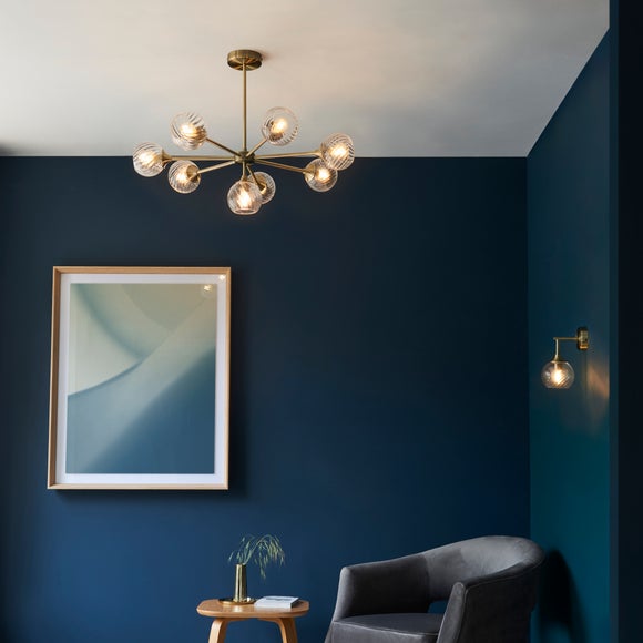 Vogue Asher 8 Light Semi Flush Ceiling Light