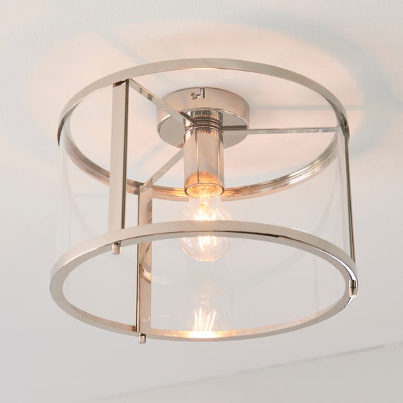 Vogue Beckett Industrial Flush Ceiling Light, product image 1