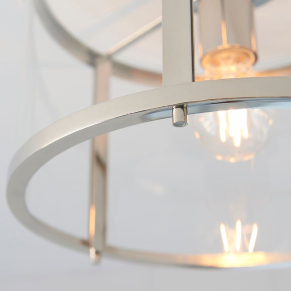 Vogue Beckett Industrial Flush Ceiling Light, product image 2
