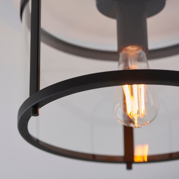 Vogue Beckett Industrial Flush Ceiling Light, product image 8