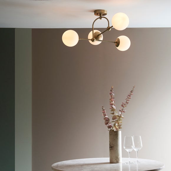 Vogue Newton 4 Light Semi Flush Ceiling Light, product image 6