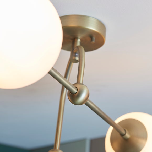 Vogue Newton 4 Light Semi Flush Ceiling Light, product image 8