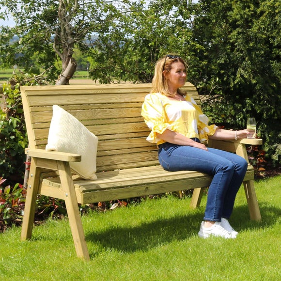 Freya 3 Seater Wooden Garden Bench