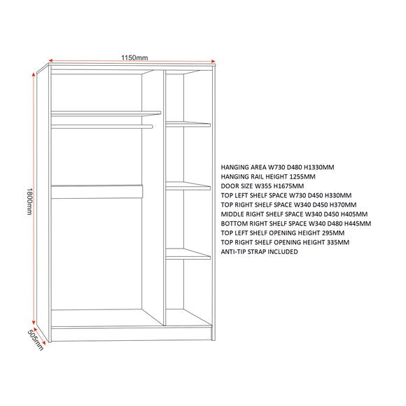 Walker Triple Wardrobe, product image 43