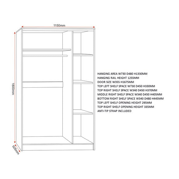 Walker Triple Wardrobe, product image 14