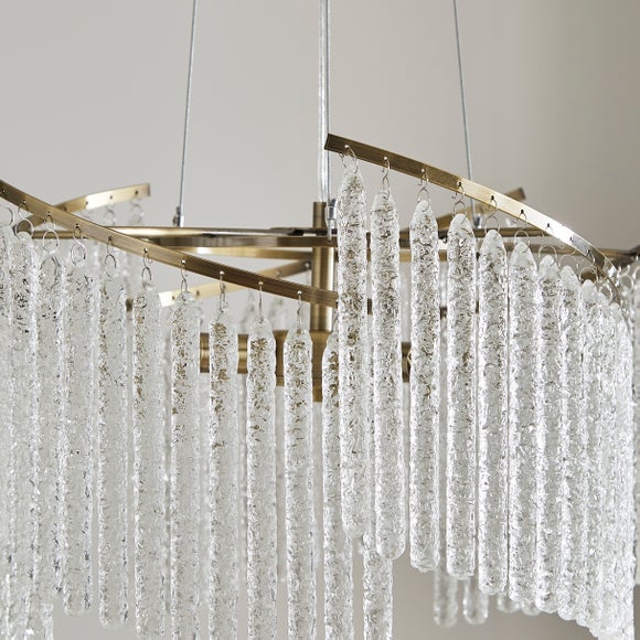 Spiralia 3 Light Glass Ceiling Light