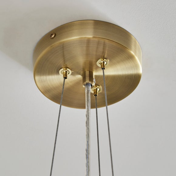 Spiralia 3 Light Glass Ceiling Light