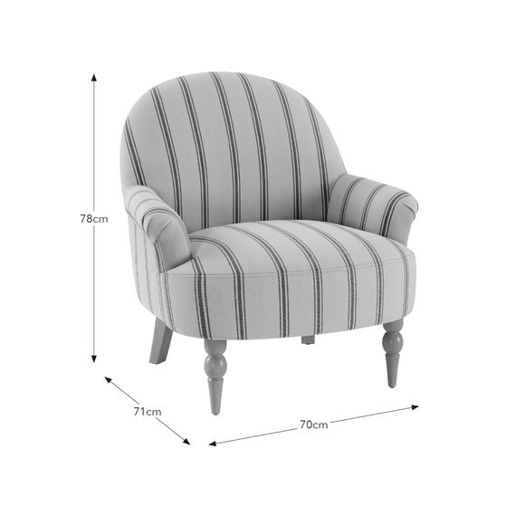 Petit Folkstone Stripe Armchair, product image 40