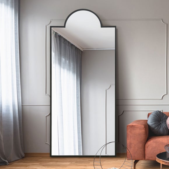Zenestra Modern Crown Arched Indoor Outdoor Full Length Wall Mirror, product image 1