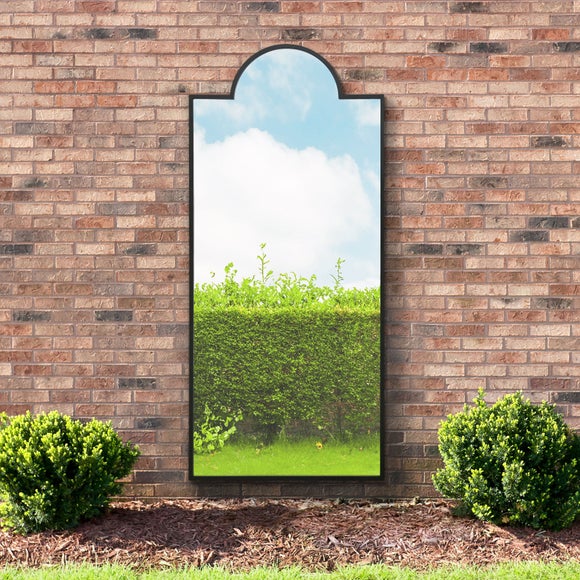 Zenestra Modern Crown Arched Indoor Outdoor Full Length Wall Mirror, product image 2