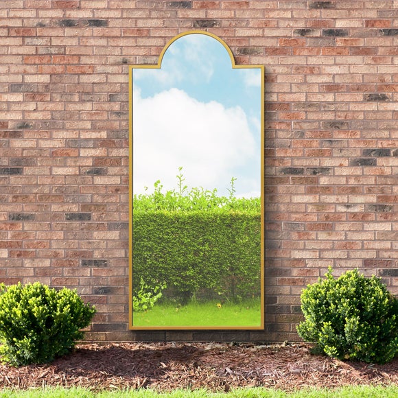 Zenestra Modern Crown Arched Indoor Outdoor Full Length Wall Mirror, product image 10