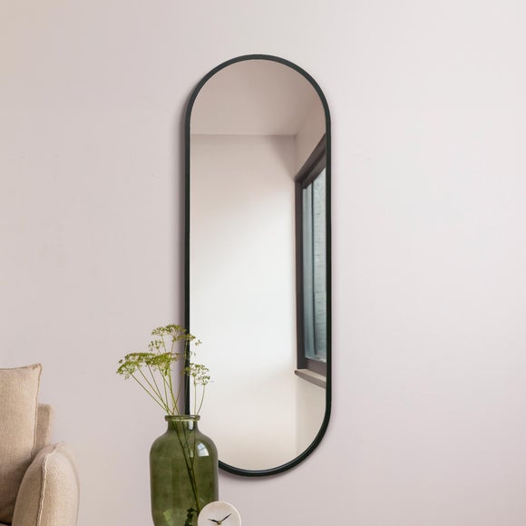 Vultus Lozenge Oval Indoor Outdoor Full Length Wall Mirror, product image 13