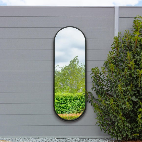 Vultus Lozenge Oval Indoor Outdoor Full Length Wall Mirror, product image 14