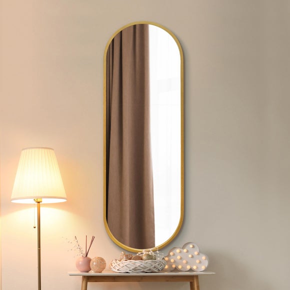 Vultus Lozenge Oval Indoor Outdoor Full Length Wall Mirror, product image 1