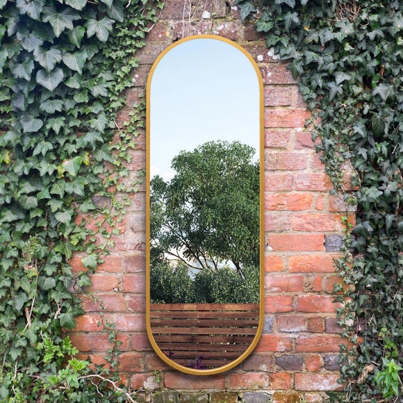 Vultus Lozenge Oval Indoor Outdoor Full Length Wall Mirror, product image 2