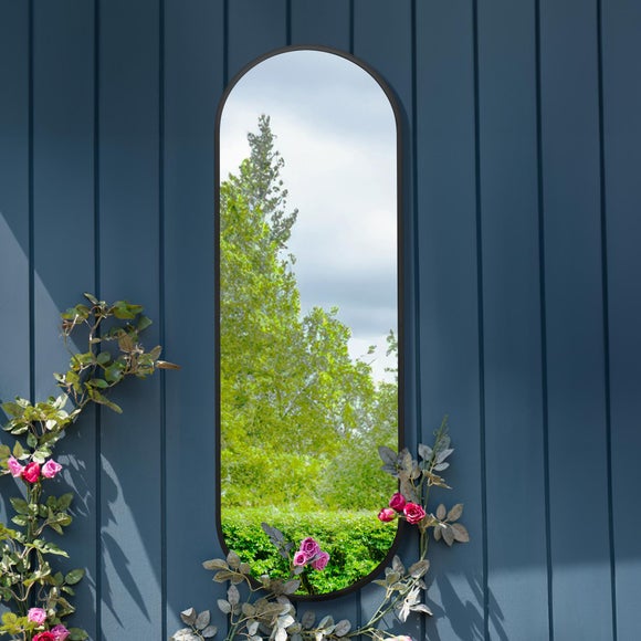 Vultus Lozenge Oval Indoor Outdoor Full Length Wall Mirror, product image 10