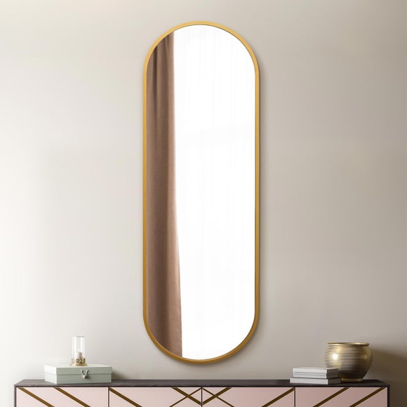 Vultus Lozenge Oval Indoor Outdoor Full Length Wall Mirror, product image 5