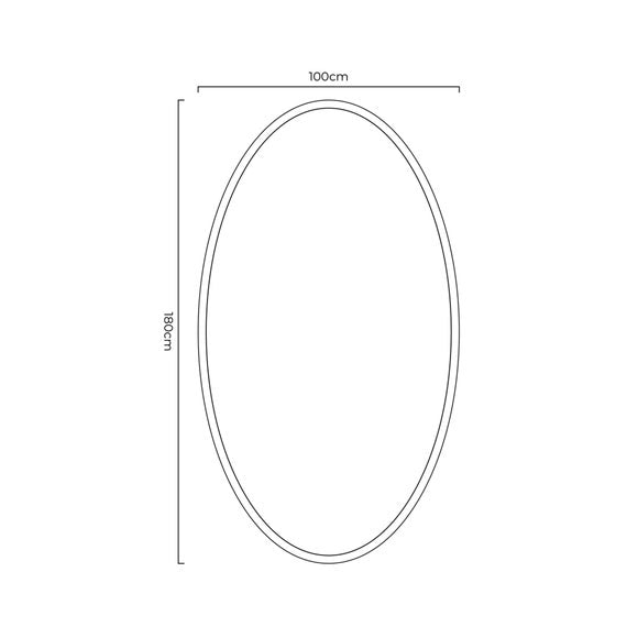 Ovale Oval Indoor Outdoor Full Length Wall Mirror, product image 5