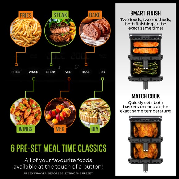 Tower Vortx 11L Twin Stack Air Fryer