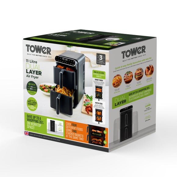 Tower Vortx 11L Twin Stack Air Fryer