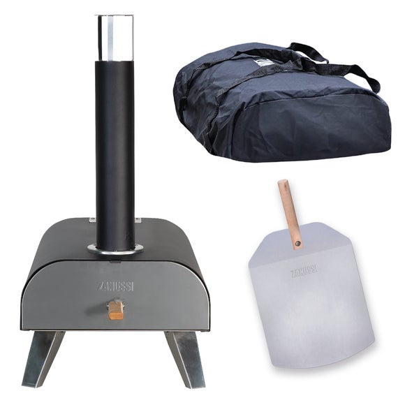 Return - Zanussi Wood Pellet Pizza Oven with Paddle & Cover