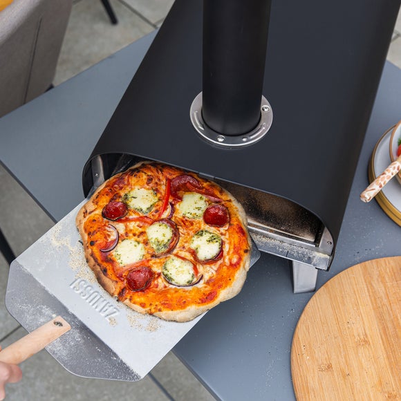 Return - Zanussi Wood Pellet Pizza Oven with Paddle & Cover