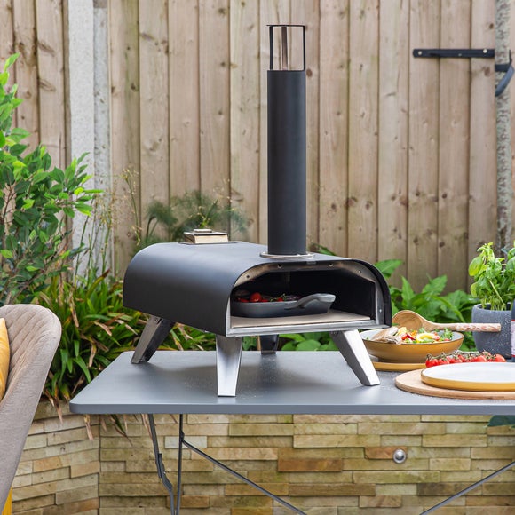 Return - Zanussi Wood Pellet Pizza Oven with Paddle & Cover