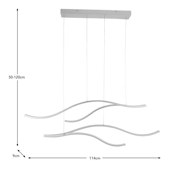 Philomena Adjustable LED Touch Dimmable Diner Ceiling Light