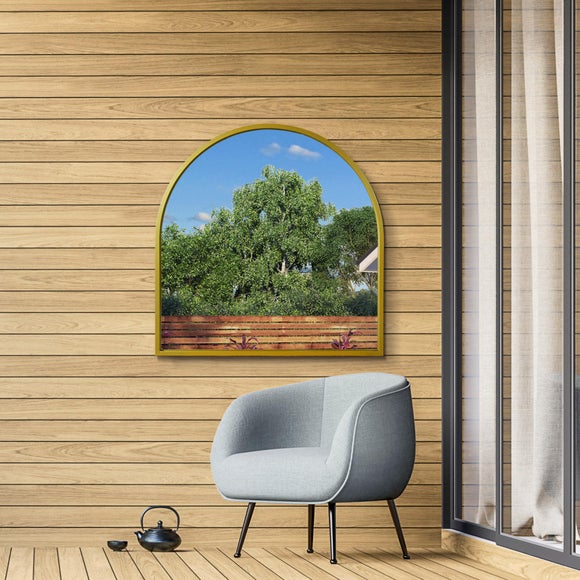 Arcus Arched Indoor Outdoor Overmantel Wall Mirror, product image 2