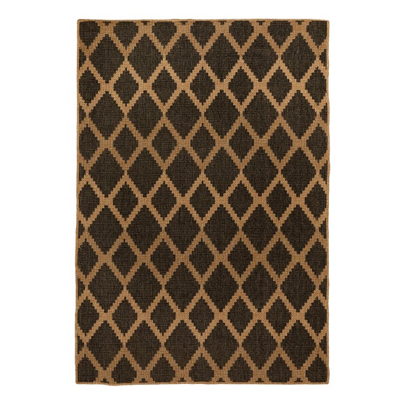 Pacific Lifestyle Diamond Design Rectangle Indoor Outdoor Rug