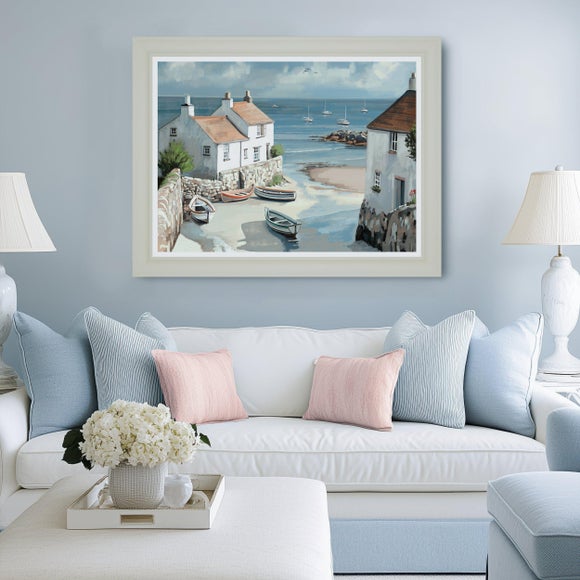 Cedar & Sage Calm Cove Framed Canvas