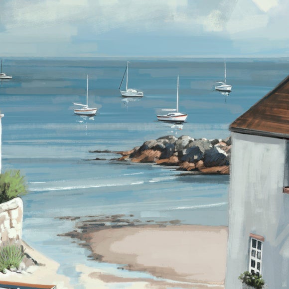 Cedar & Sage Calm Cove Framed Canvas